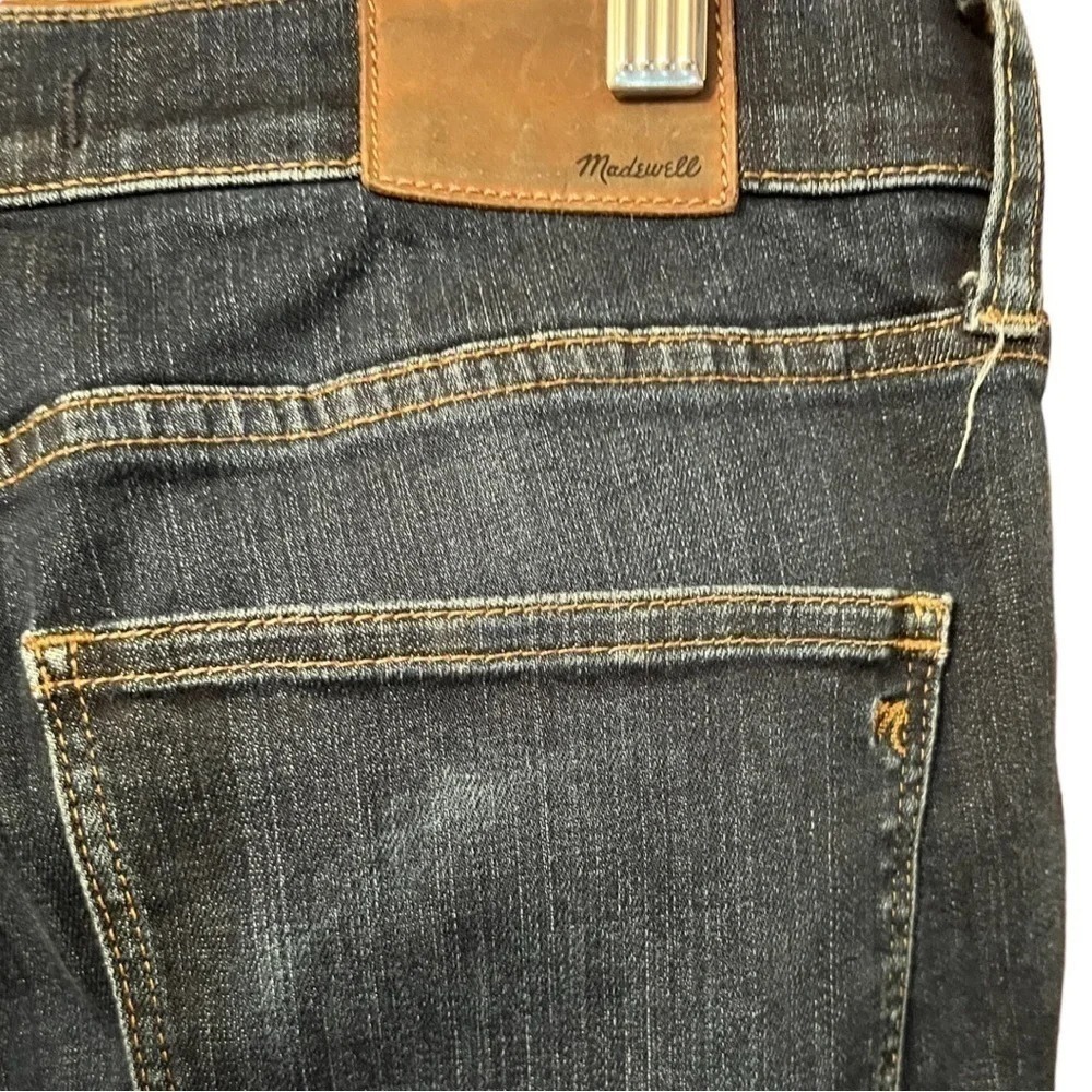 Madewell Skinny Skinny Jeans 32 Blue Dark Wash High Rise Stretch Minimalist - Picture 5 of 6